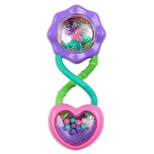 Bright Starts Rattle Barbell Toy, Ages 3M+ | Sensory Play thumbnail 1