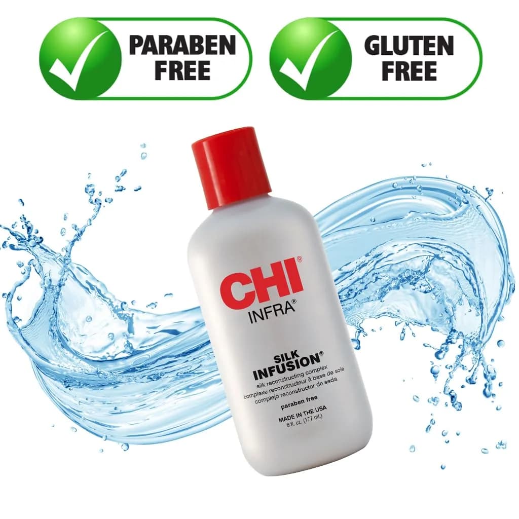 CHI Infra Silk Infusion Leave-In Hair Treatment 177ml (6 Fl Oz) | Reconstructs & Strengthens Hair - view 2