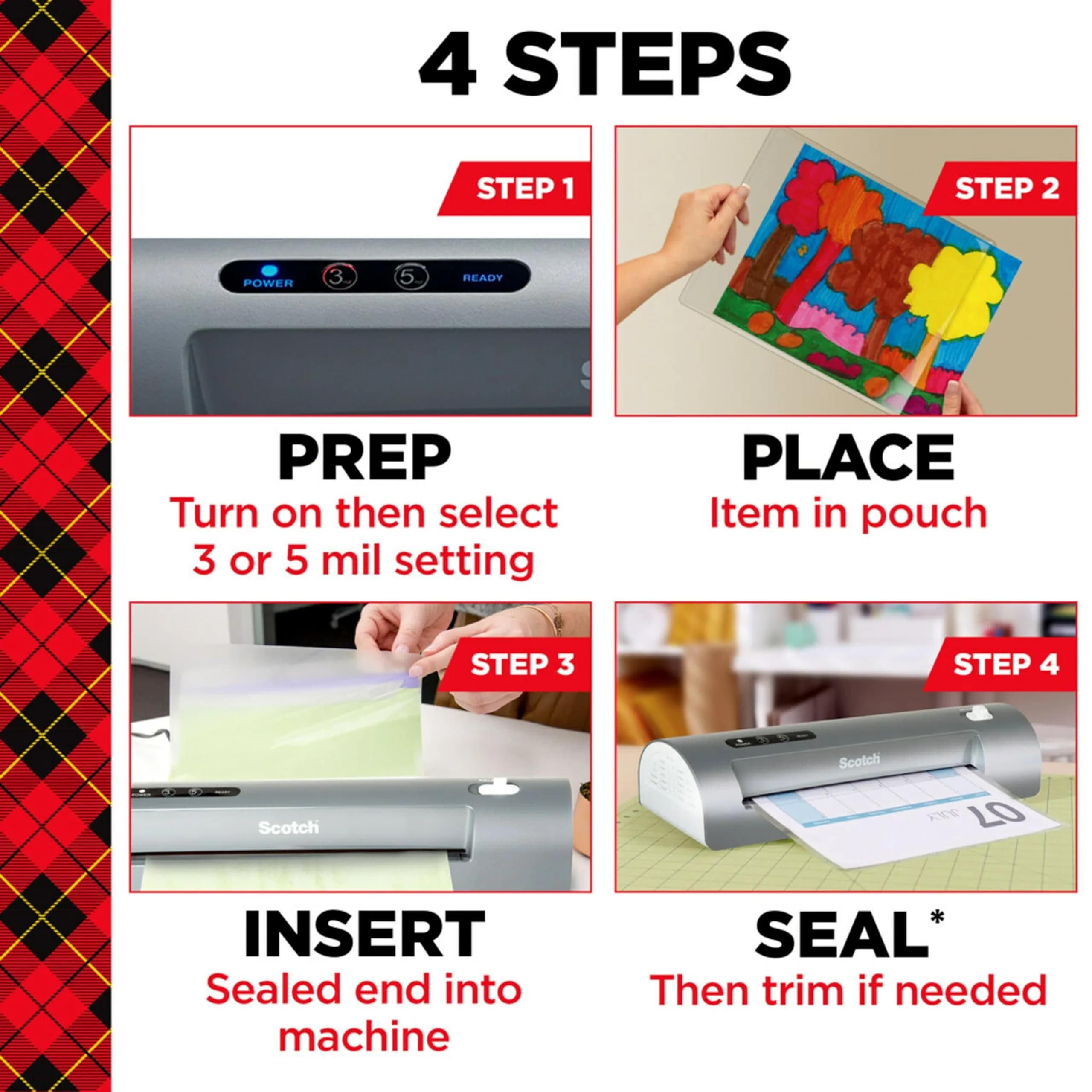 Scotch TL901X Thermal Laminator - Versatile Laminating Machine for Home, Office, and School Projects - view 8
