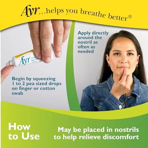 AYR Saline Nasal Gel with Aloe 0.5 oz (14.7 ml) Tube | Soothes Dry Nasal Passages thumbnail 5