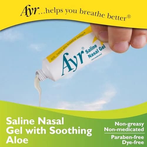 AYR Saline Nasal Gel with Aloe 0.5 oz (14.7 ml) Tube | Soothes Dry Nasal Passages thumbnail 6
