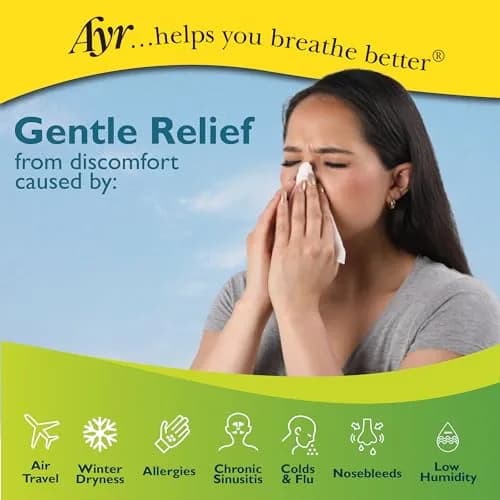 AYR Saline Nasal Gel with Aloe 0.5 oz (14.7 ml) Tube | Soothes Dry Nasal Passages thumbnail 3