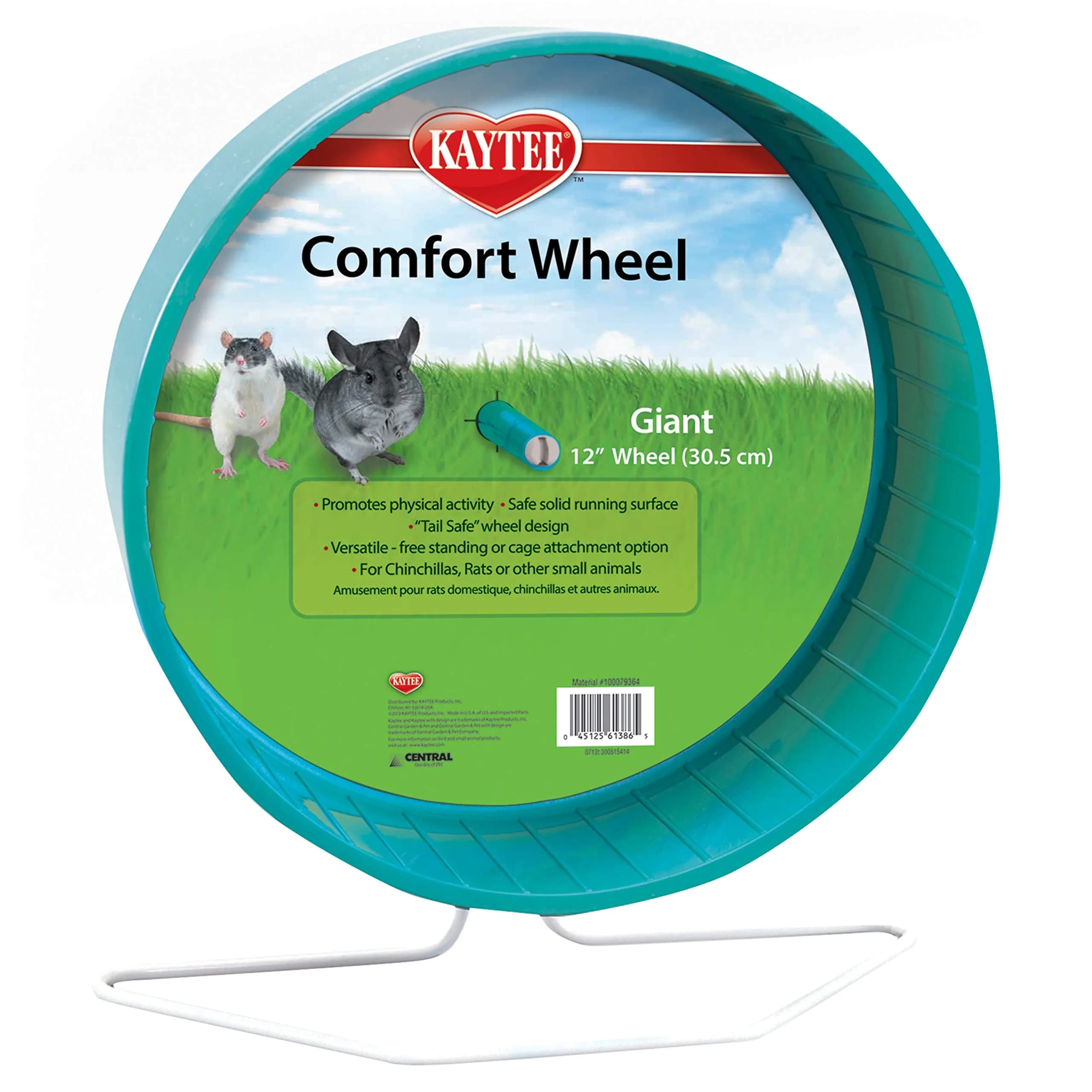 Kaytee Comfort Wheel Giant 12 Inch | Safe Solid Running Surface for Rats, Chinchillas, Hedgehogs - main product image