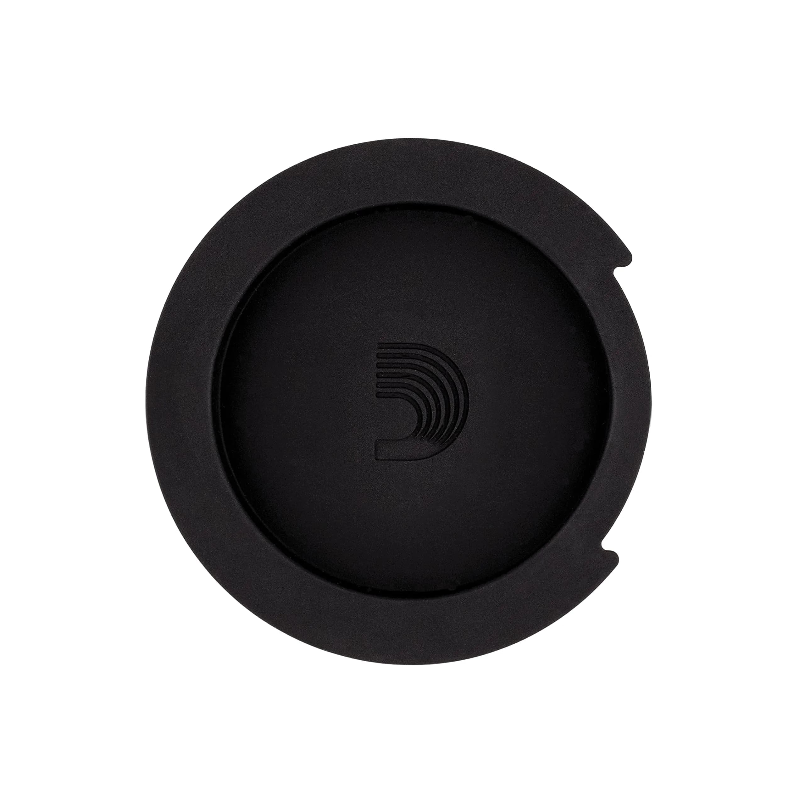 D'Addario Screeching Halt Soundhole Cover Black | Eliminates Feedback & Enhances Stage Volume — Black