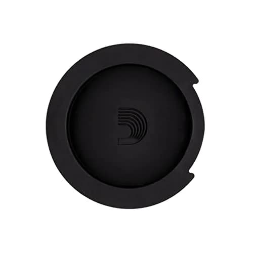 D'Addario Screeching Halt Soundhole Cover Black | Eliminates Feedback & Enhances Stage Volume thumbnail 1