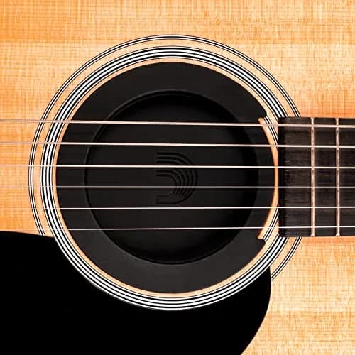 D'Addario Screeching Halt Soundhole Cover Black | Eliminates Feedback & Enhances Stage Volume thumbnail 2