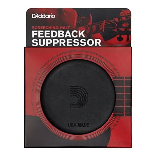 D'Addario Screeching Halt Soundhole Cover Black | Eliminates Feedback & Enhances Stage Volume thumbnail 3