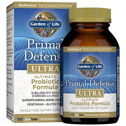 Garden of Life Primal Defense Ultra Ultimate Formula Probiotic 180 Capsules | 15 Billion CFU, 13 Strains, Vegetarian, Gluten-Free thumbnail 1