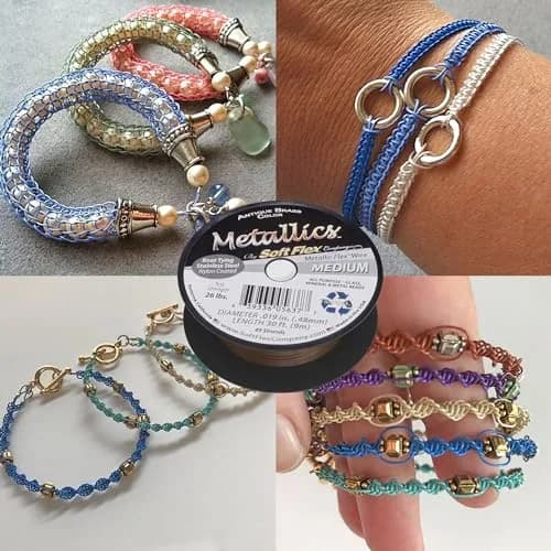 Soft Flex 49 Strand Beading Wire - 0.19 Inch Diameter, 30 Feet (9.14m) | Ultra Soft & Easy to Knot thumbnail 2