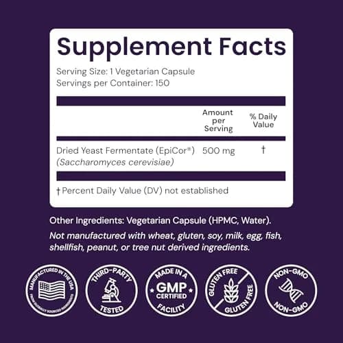 Healthy Origins EpiCor Dried Yeast 500 mg | Supports Immune System & Antioxidants (100 words) thumbnail 4