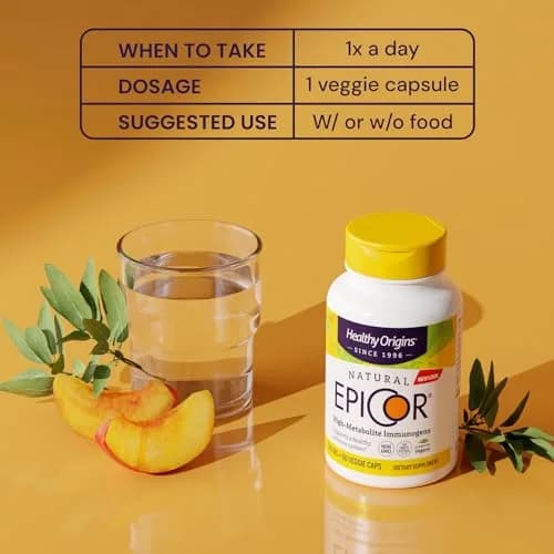 Healthy Origins EpiCor Dried Yeast 500 mg | Supports Immune System & Antioxidants (100 words) thumbnail 6