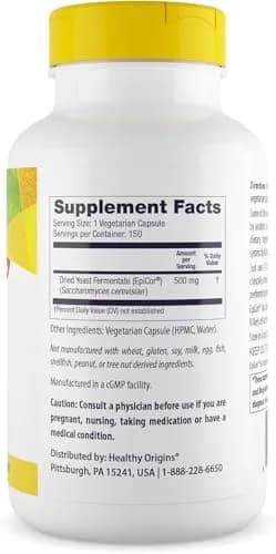Healthy Origins EpiCor Dried Yeast 500 mg | Supports Immune System & Antioxidants (100 words) thumbnail 2