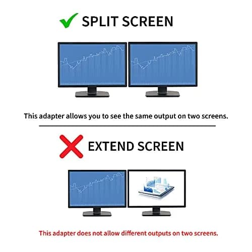 StarTech.com DVI Splitter Cable 1ft (30cm) M/F DVI-D to 2x DVI-D Dual Video Splitter | Supports 2560x1600 Resolution thumbnail 4