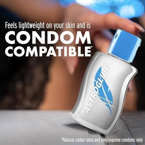 Astroglide Glycerin & Paraben Free Hypoallergenic Lube, 2.5 Fl Oz | Water-Based, Sensitive Skin Friendly thumbnail 4
