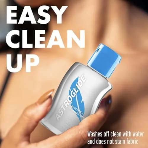 Astroglide Glycerin & Paraben Free Hypoallergenic Lube, 2.5 Fl Oz | Water-Based, Sensitive Skin Friendly thumbnail 5