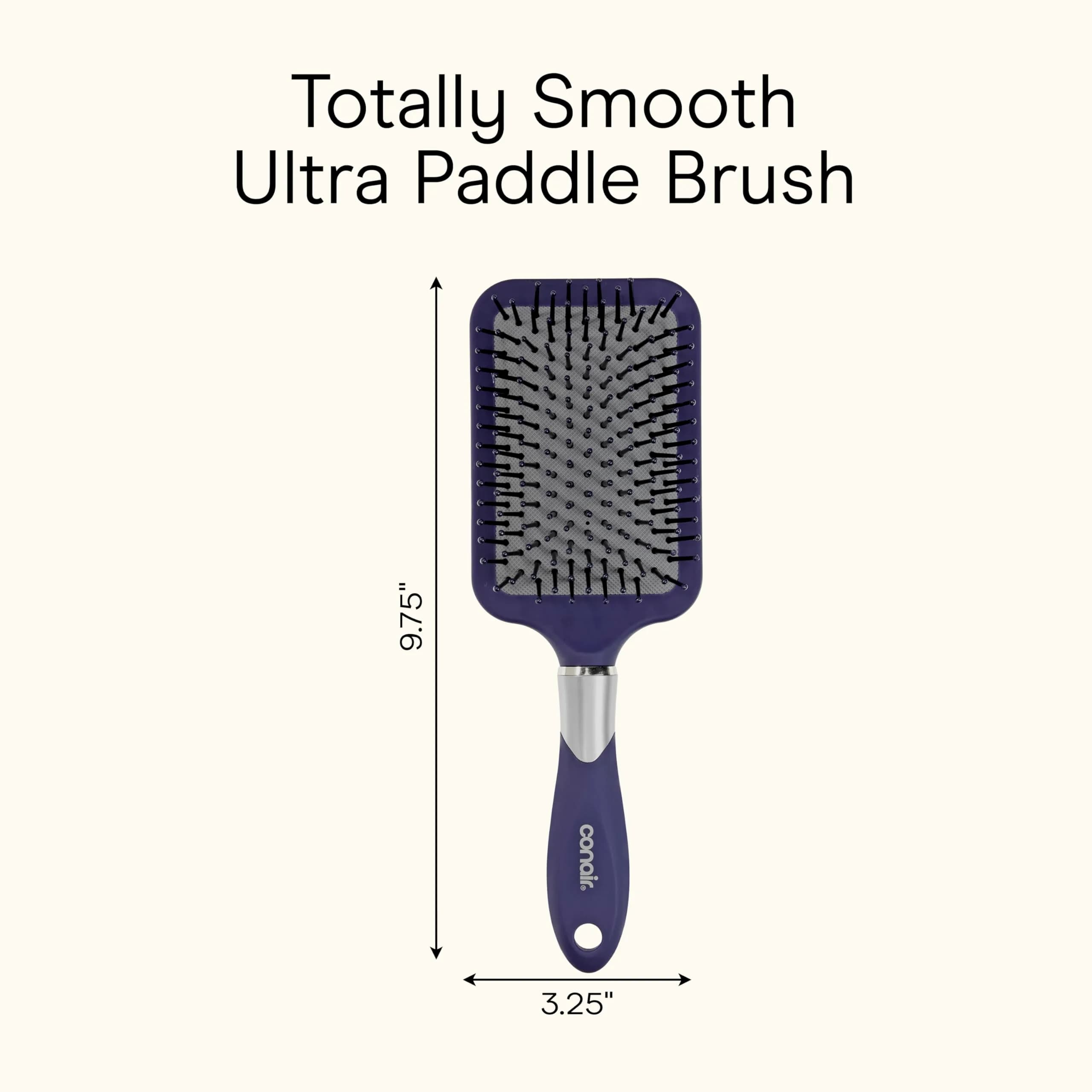 Conair Ultra Wide Paddle Hair Brush for Thick Hair | Detangling Design with Ball-Tipped Bristles - view 8