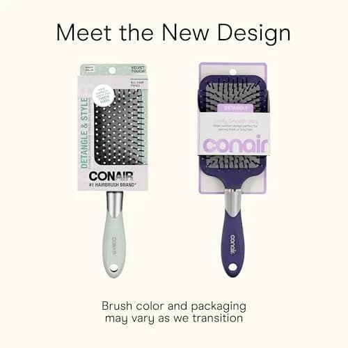 Conair Ultra Wide Paddle Hair Brush for Thick Hair | Detangling Design with Ball-Tipped Bristles thumbnail 2