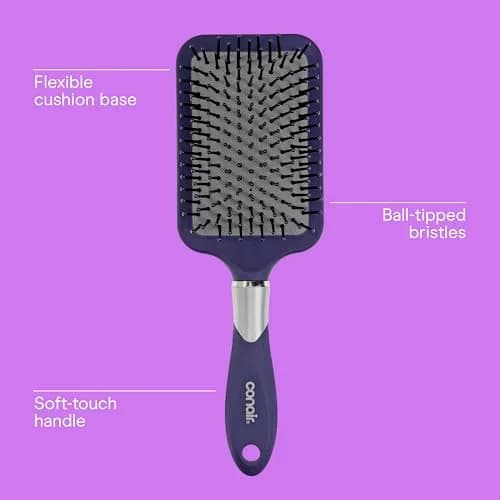 Conair Ultra Wide Paddle Hair Brush for Thick Hair | Detangling Design with Ball-Tipped Bristles thumbnail 3