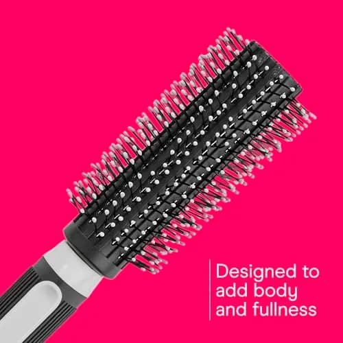 Conair Grip & Style Round Brush, Nylon Bristle Hair Brush for Blowout Styling, Ideal for Coarse, Curly, Wavy Hair, 1 Count - view 4