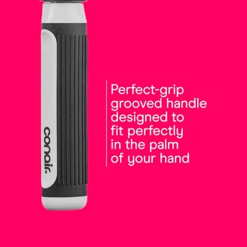 Conair Grip & Style Round Brush, Nylon Bristle Hair Brush for Blowout Styling, Ideal for Coarse, Curly, Wavy Hair, 1 Count thumbnail 6