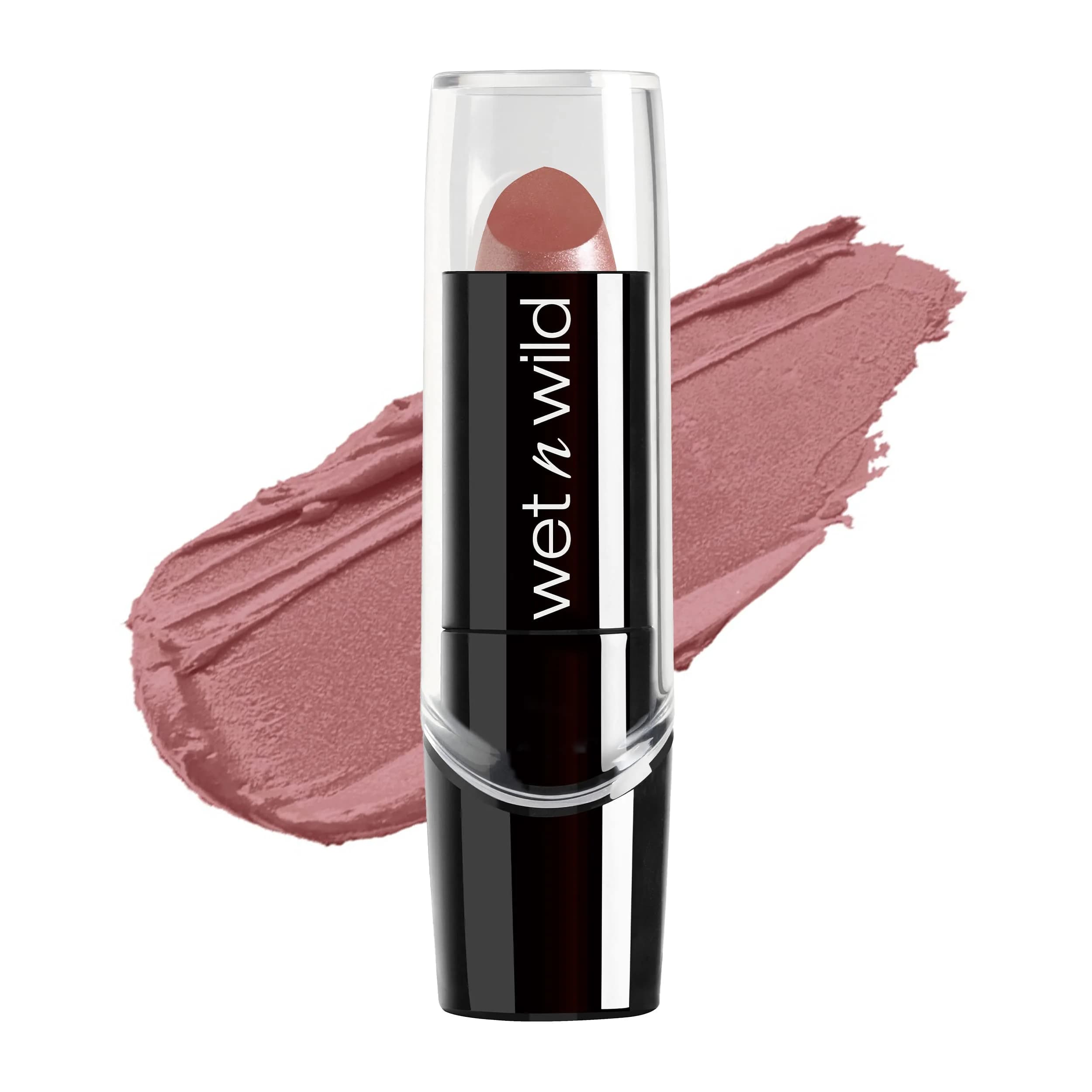 wet n wild Silk Finish Lipstick, Honolulu Is Calling | Hydrating Rich Buildable Lip Color — Dark Pink Frost