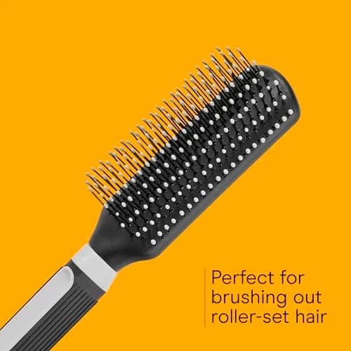 Conair Grip & Shape Styling Hair Brush with Nylon Bristles, Grey | Detangles and Adds Volume thumbnail 4