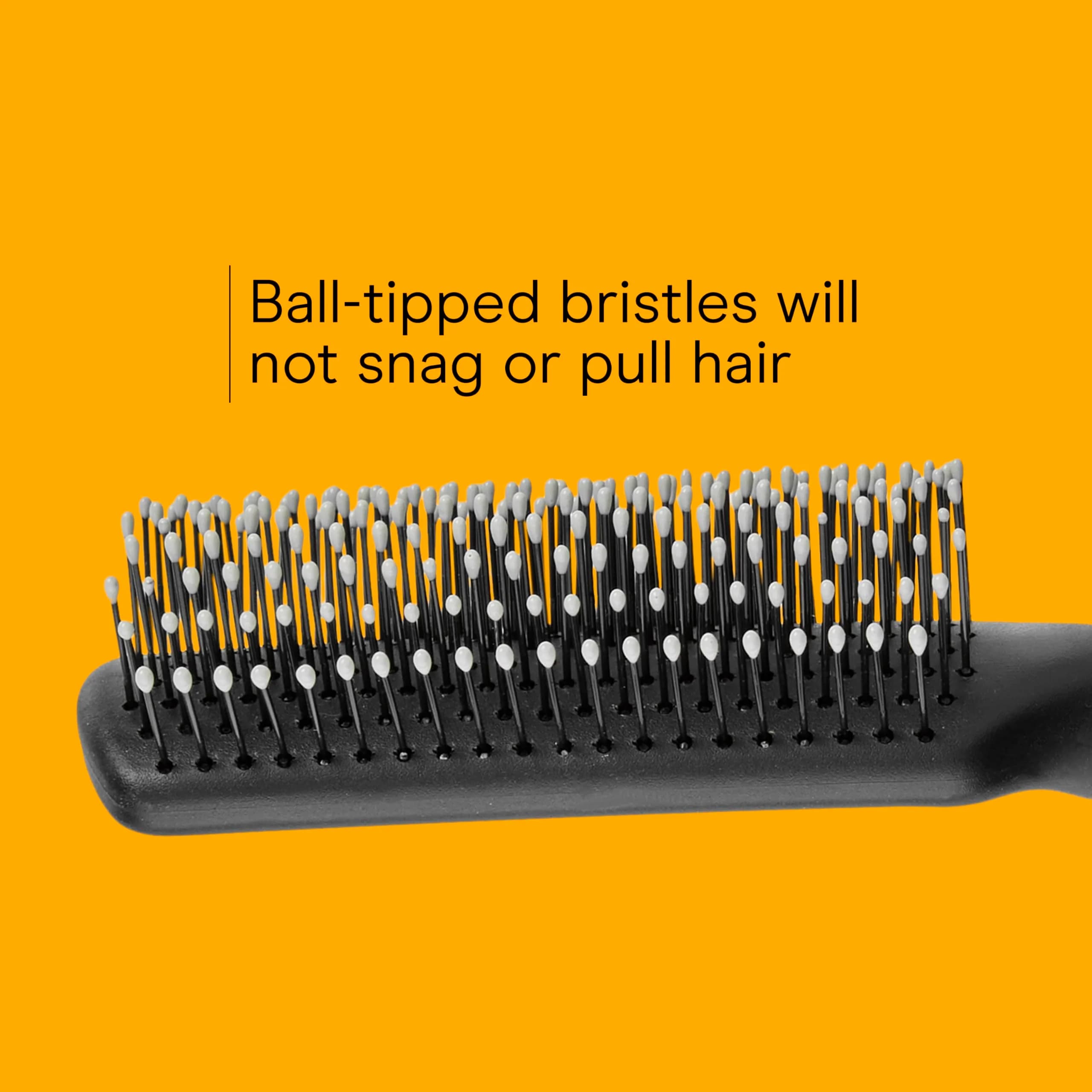 Conair Grip & Shape Styling Hair Brush with Nylon Bristles, Grey | Detangles and Adds Volume - view 5