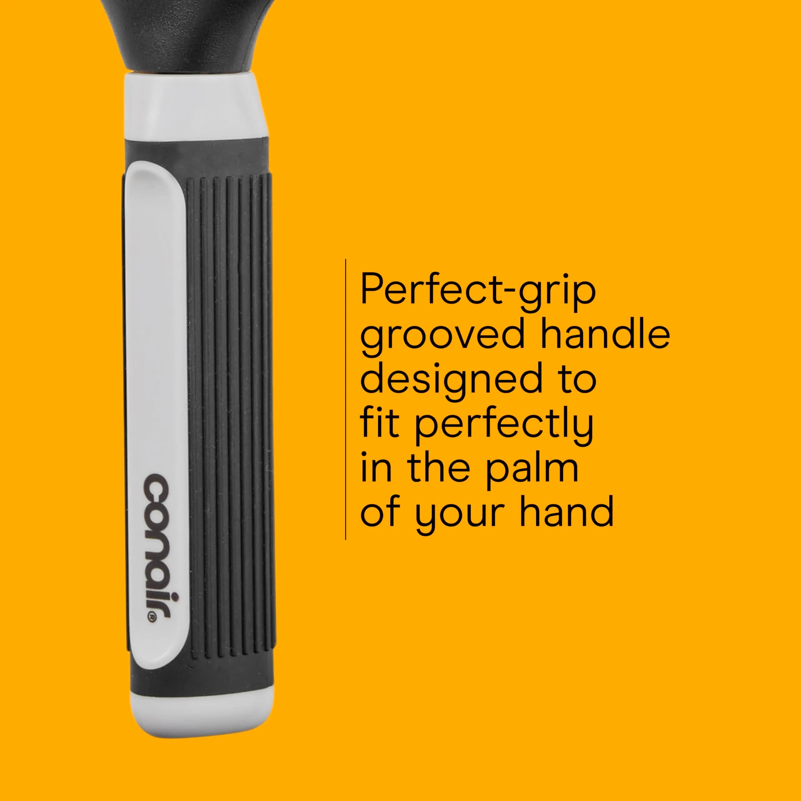 Conair Grip & Shape Styling Hair Brush with Nylon Bristles, Grey | Detangles and Adds Volume - view 6