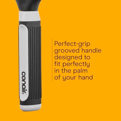 Conair Grip & Shape Styling Hair Brush with Nylon Bristles, Grey | Detangles and Adds Volume thumbnail 6