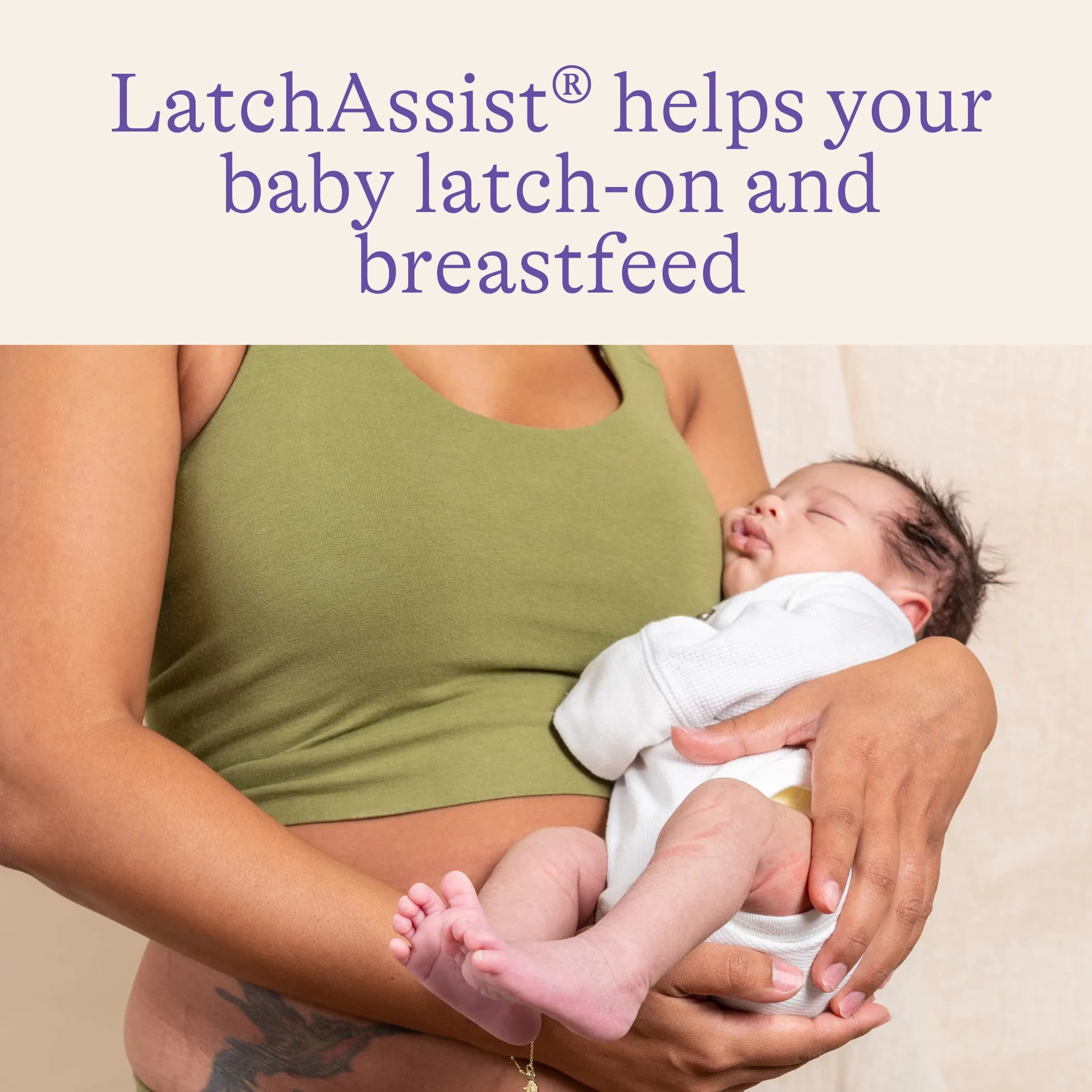Lansinoh LatchAssist Nipple Everter with 2 Flange Sizes (19mm & 24mm) | Essential Breastfeeding Tool - view 2