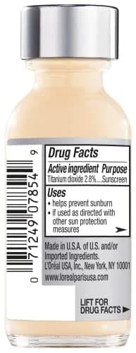 L'Oreal Paris True Match Super-Blendable Liquid Foundation Porcelain W1 29.57ml (1 Fl Oz) | Natural Finish Foundation thumbnail 2