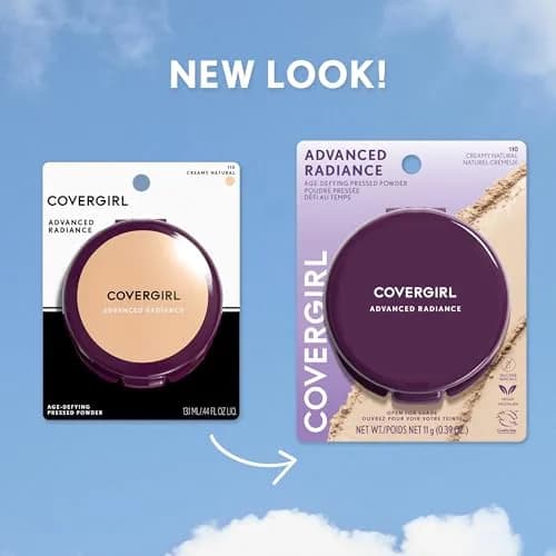COVERGIRL Advanced Radiance Pressed Powder Creamy Natural 9.5g (0.39 oz) | Age-Defying Radiance for Sensitive Skin thumbnail 6