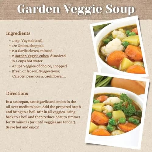 Edward & Sons Garden Veggie Bouillon Cubes, Gluten Free 2.9 Oz (82g) 12 Pack | Vegan, Organic, Non-GMO Broth Cubes thumbnail 5