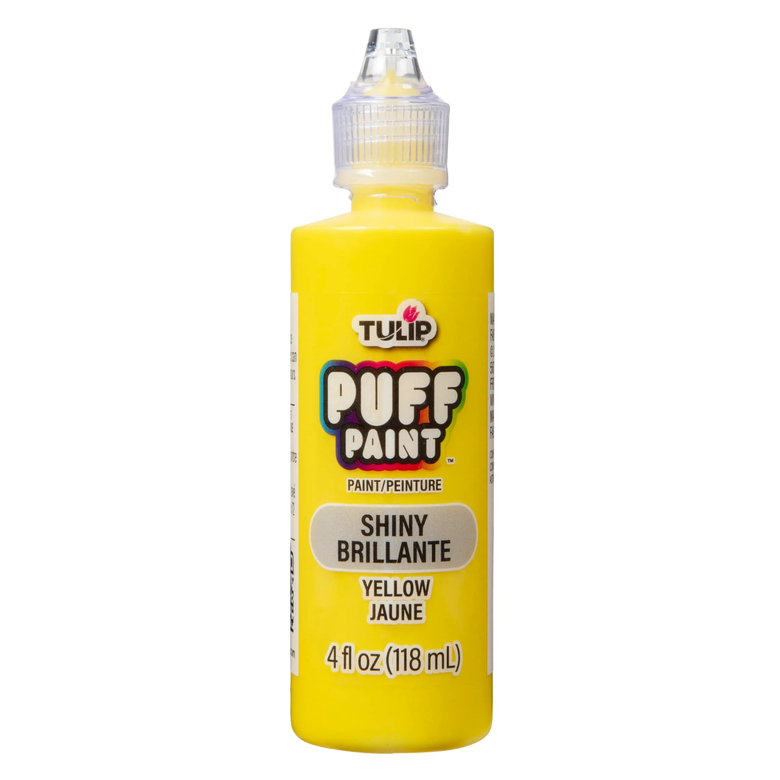 TULIP Dimensional Fabric Paint 4 fl oz (118 ml) Slick Yellow | Permanent & Machine Washable