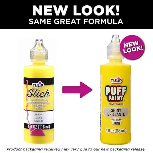 TULIP Dimensional Fabric Paint 4 fl oz (118 ml) Slick Yellow | Permanent & Machine Washable thumbnail 6