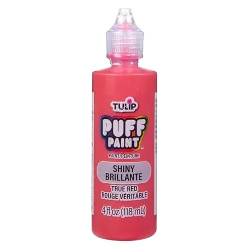 TULIP Puff Paint Slick True Red 4 Fl Oz (118 ml) | Dimensional Fabric Paint for Clothing & Crafts thumbnail 1
