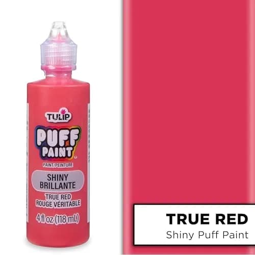 TULIP Puff Paint Slick True Red 4 Fl Oz (118 ml) | Dimensional Fabric Paint for Clothing & Crafts thumbnail 2
