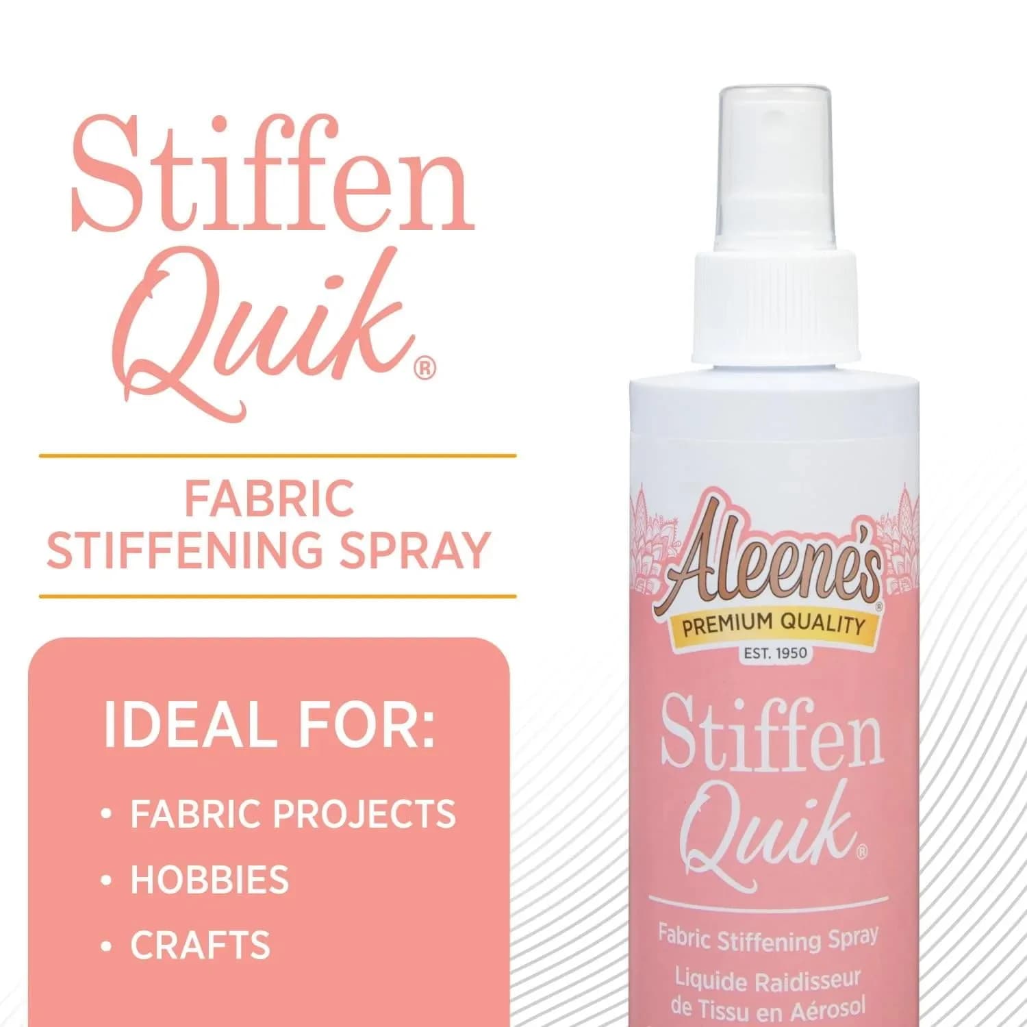 Aleene's Stiffen-Quik Fabric Stiffening Spray 236ml (8 Fl Oz) | Shapes Fabric & Crafts - view 4