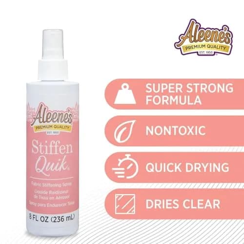 Aleene's Stiffen-Quik Fabric Stiffening Spray 236ml (8 Fl Oz) | Shapes Fabric & Crafts thumbnail 3