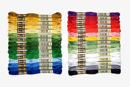 DMC Holiday Decor Embroidery Floss Pack, 30 Skeins (783 Yards Total) | 100% Colorfast Cotton Thread thumbnail 1