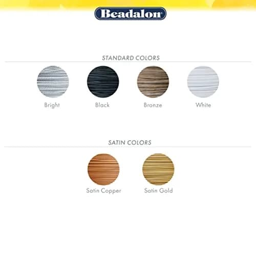 Beadalon 19 Strand Beading Wire - 0.30 mm (0.012 in) Bright, 9.2m (30 ft) | Professional Grade, Made in USA thumbnail 5