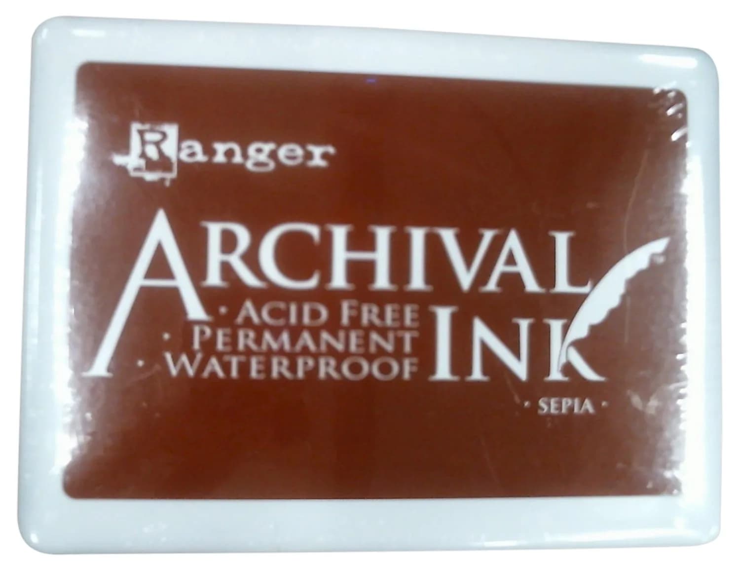 Ranger Archival Ink Jumbo Ink Pad #3, Sepia | Fade-Resistant, Waterproof, Acid-Free — Sepia