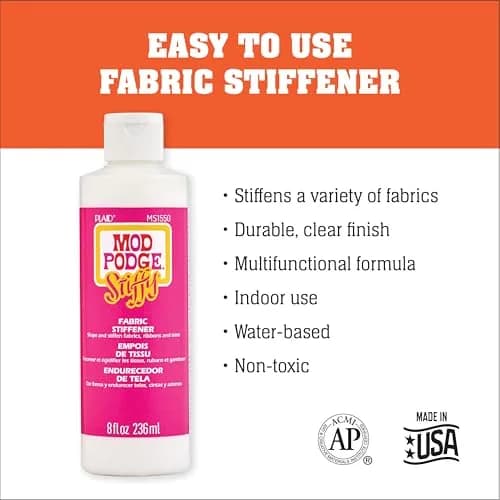 Mod Podge Stiffy Fabric Stiffener 236ml (8 fl oz) | Original Formula for Crafts thumbnail 2