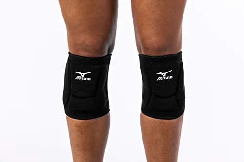Mizuno LR6 Volleyball Kneepad, Black, Medium | 6" Sleeve Length thumbnail 4