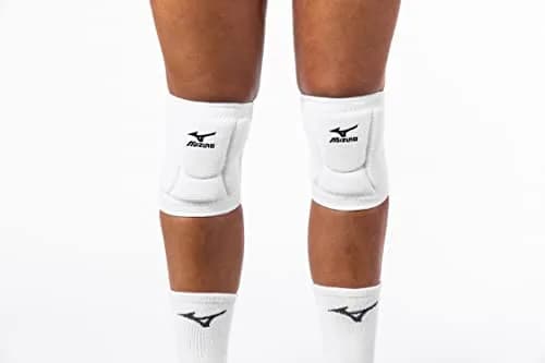 Mizuno LR6 Volleyball Knee Pads Small White | DynaMotion Fit for Freedom of Movement thumbnail 4