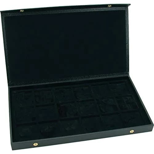FindingKing Jewelry Storage Jewelry Box for 18 Watches | Faux Leather Organizer with 18 Compartments thumbnail 1