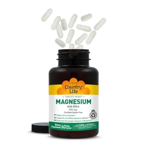 Country Life Target-Mins Magnesium with Silica 300mg Capsules (60 Count) | Essential Mineral for Nervous System & Bone Health thumbnail 8