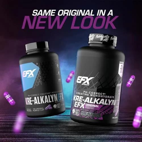 EFX Sports Kre-Alkalyn EFX pH-Correct Creatine Monohydrate Capsules 240 Count (120 Servings) | Clinically Tested Strength & Performance thumbnail 2