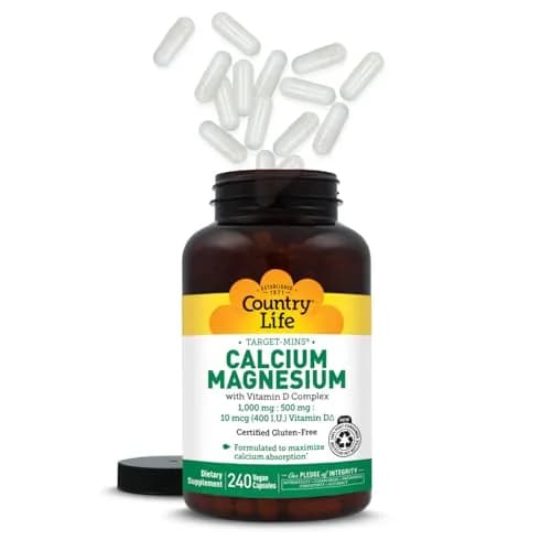 Country Life Target-Mins Calcium Magnesium with Vitamin D, 240 Capsules | Bone & Bone Health Support thumbnail 8