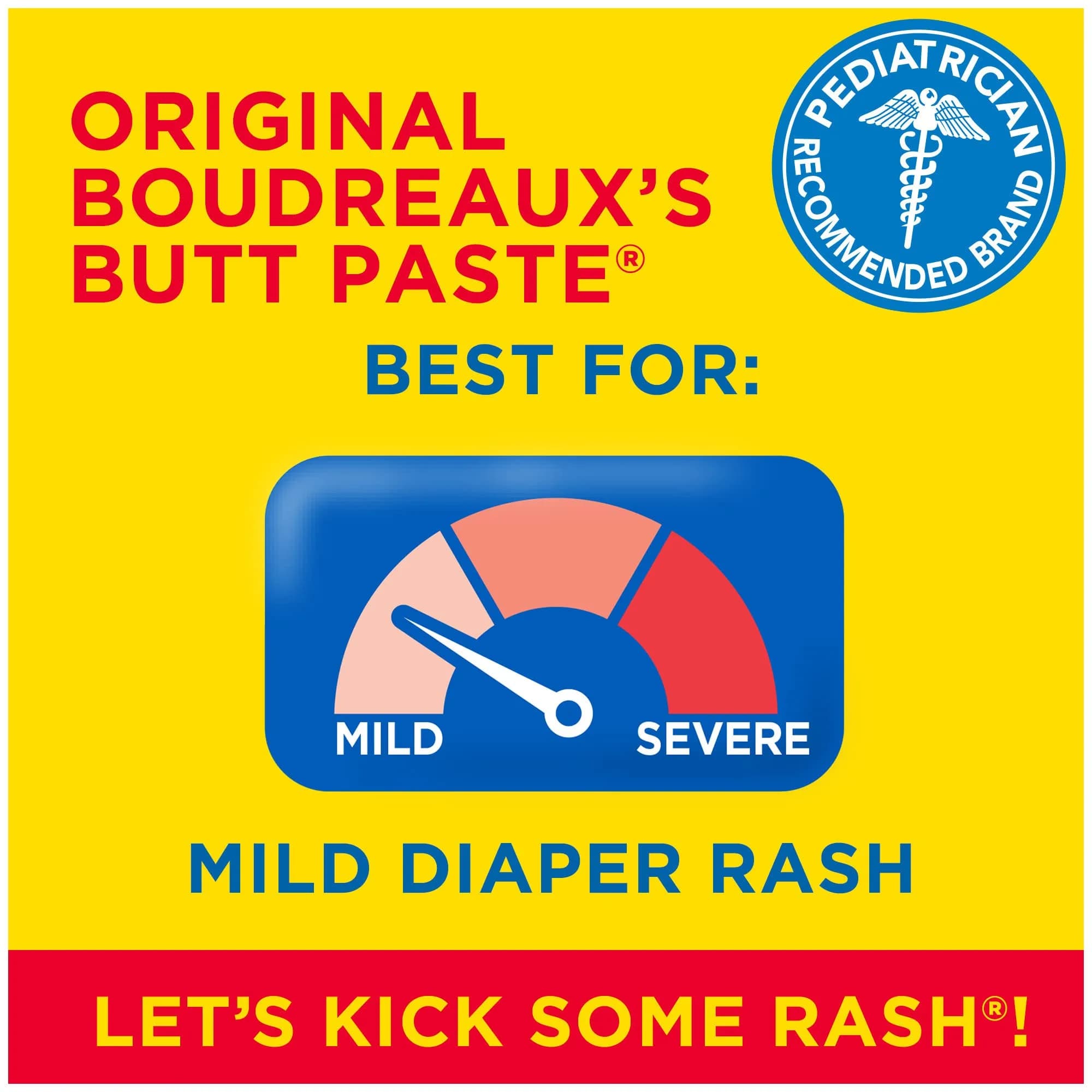 Boudreaux's Butt Paste Original Diaper Rash Cream Skin Protectant 4 Oz (118 ml) | Pharmacist-Developed for Instant Protection - view 2